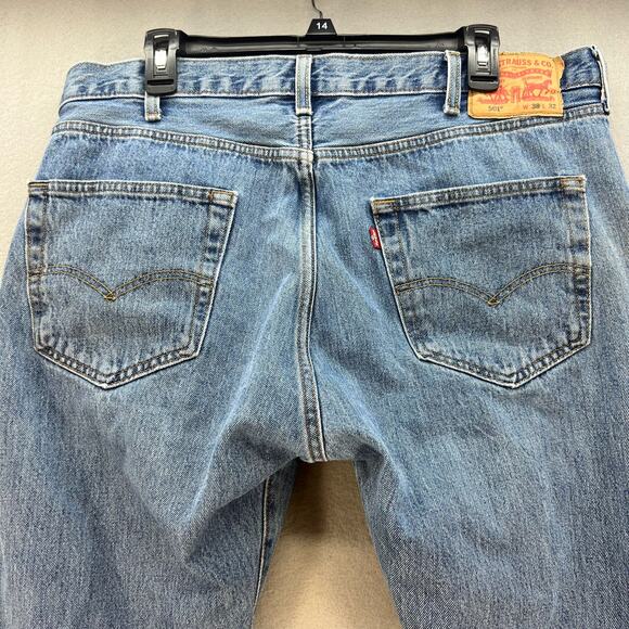 Levi's 501 Jeans XX Men's 38x32 Blue Button Fly Straight Leg Vintage XX Rare - Picture 3 of 16